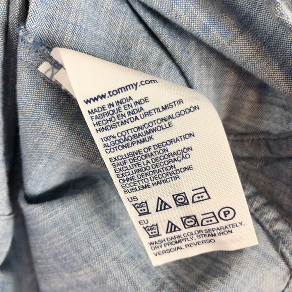 [TOMMY HILFIGER] Chambray Button Up Top - Picture 4 of 8